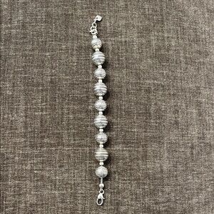 Brighton Elegant Silver Beaded Bracelet